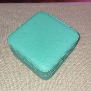 Blue travel compact jewelry NWOT